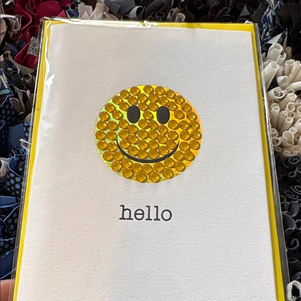🆕Papyrus ‘Gemmed’ “Hello” Greeting Card